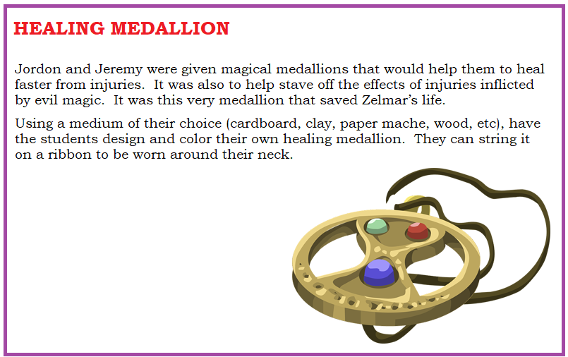 Healing Medallion Activity